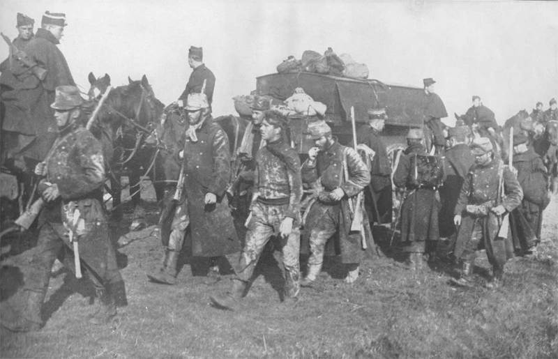 Бельгийские солдаты после сражения