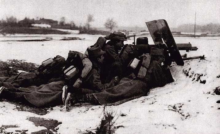 Румынские гусары на линии фронта