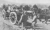 Французская артиллерия по пути в Верден