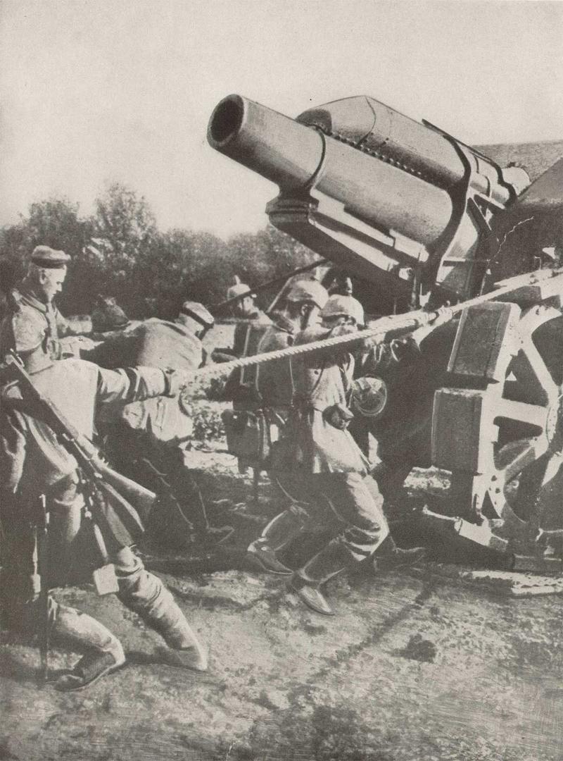 Германское орудие, Антверпен, 1914