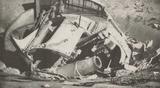 Разбитое японцами орудие, форт Бисмарка