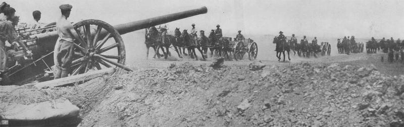 Артиллерия "Анзаков" в сражении на Сомме, 1916 г.