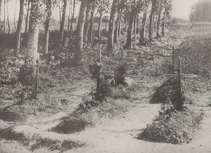 Могилы солдат в северной Франции