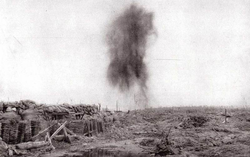 Бомбардировка французских позиций на Изере