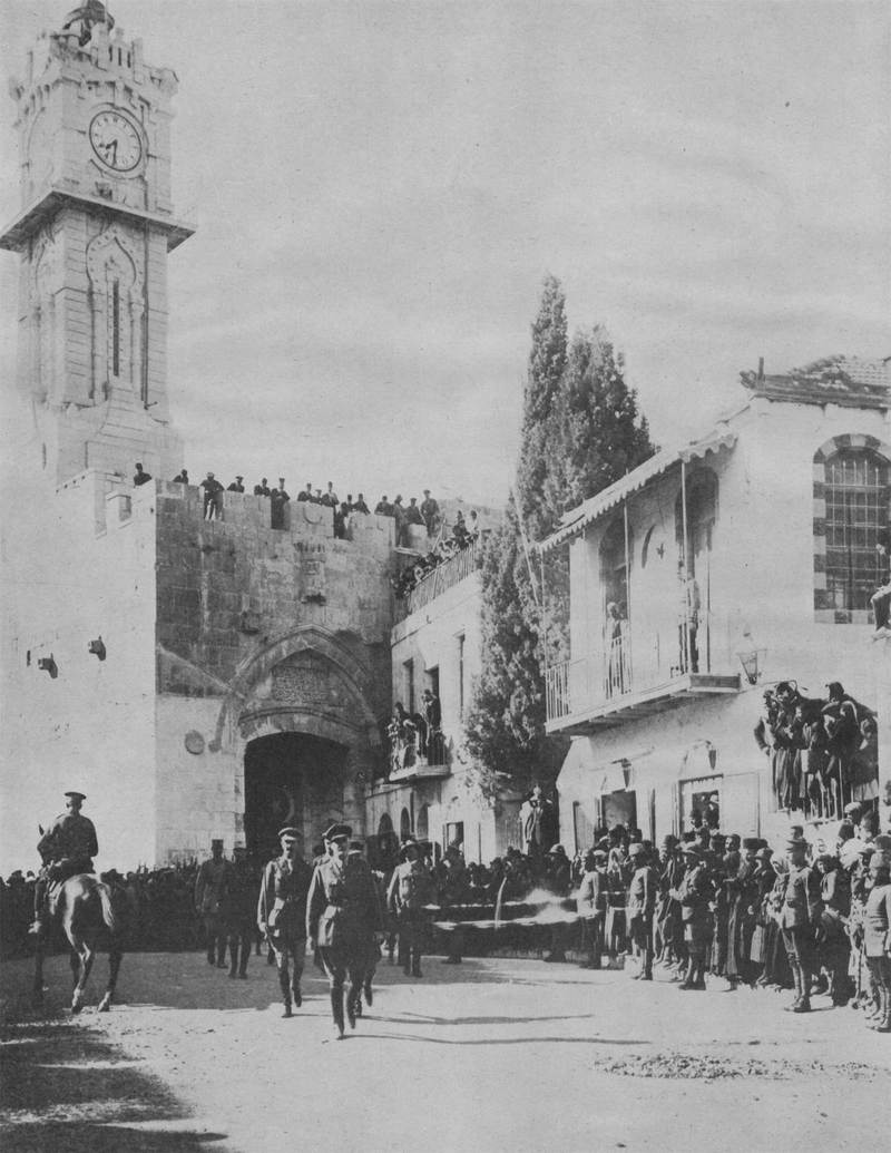 Генерал Алленби входит в Иерусалим через ворота Яффы