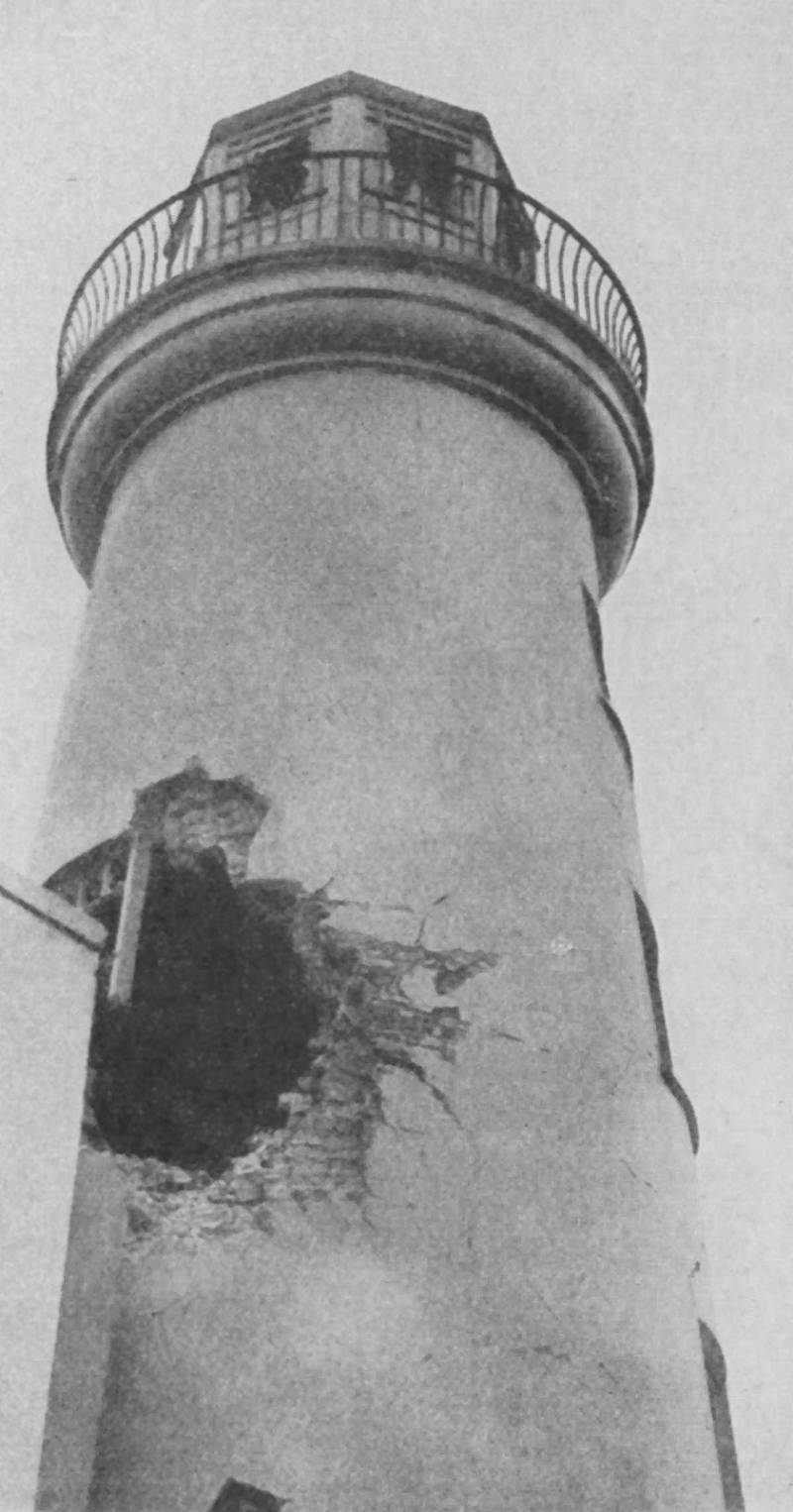 Поврежденный маяк, 16 декабря 1916