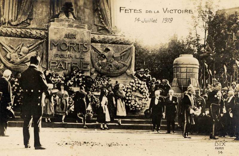 Парад мира в Париже, 14 июля 1919