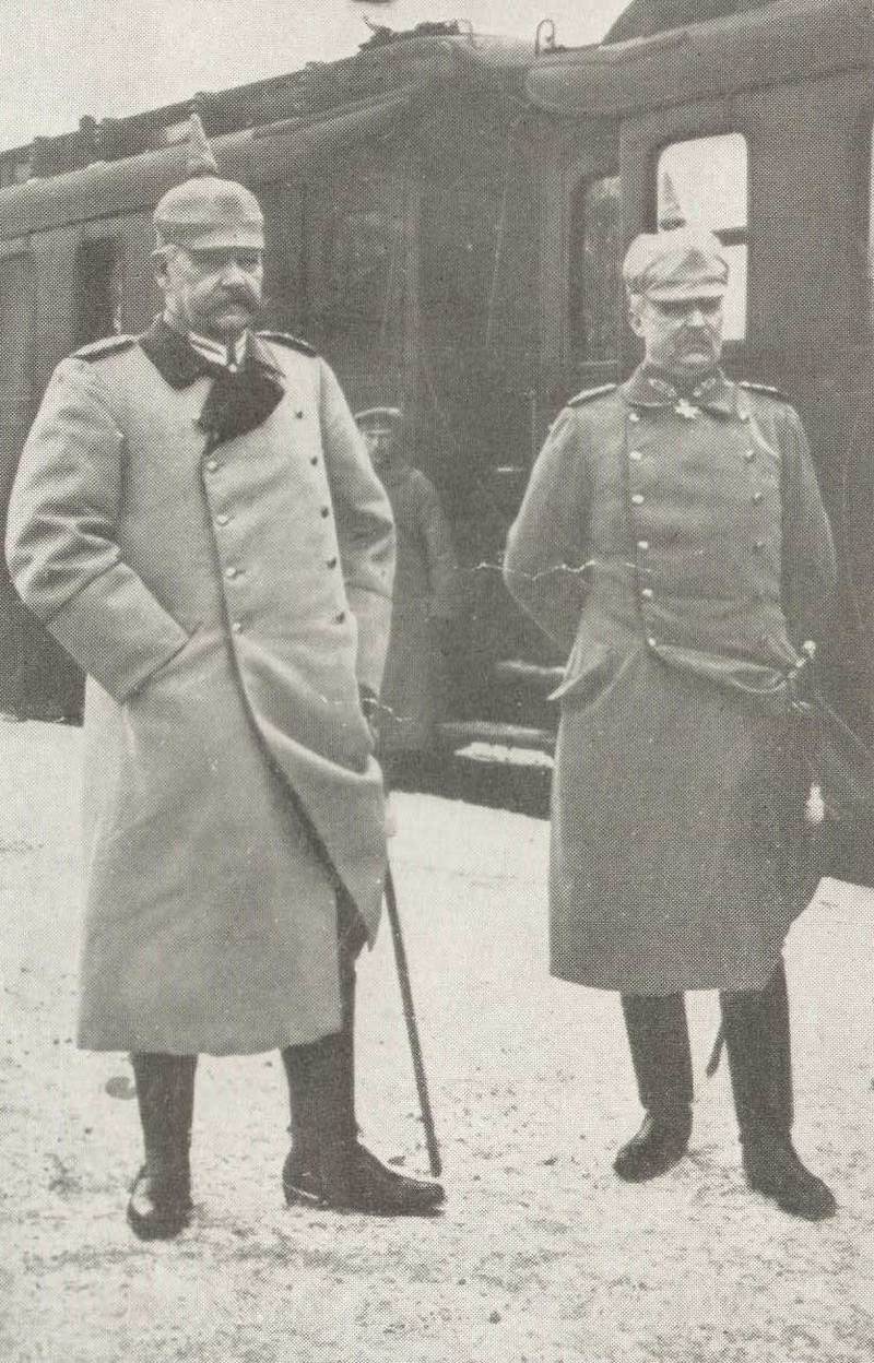 Пауль фон Гинденбург и Эрих Людендорф